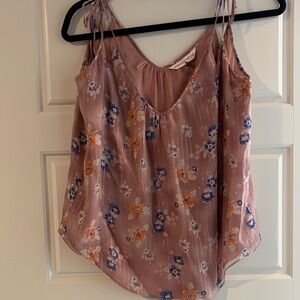 Rebecca Taylor Floral Camisole in Pink and Blue
